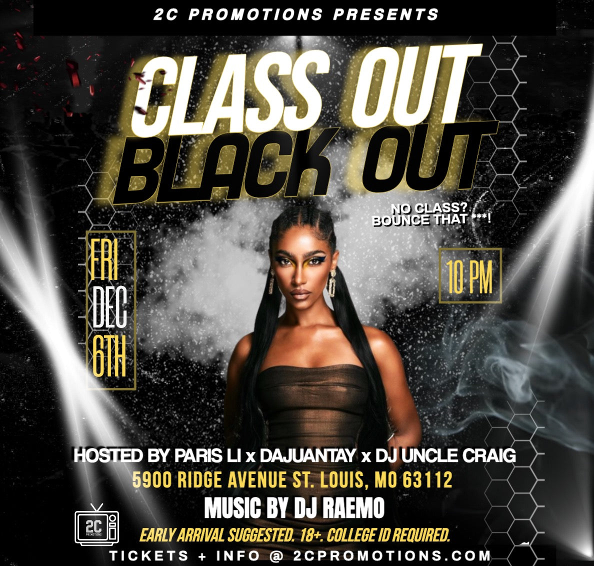 SKIP THE LINE FLASH SALE CLASS OUT BLACK OUT - PRE SALES